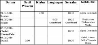 Mecklenburgische Schweiz 12 Nr. 09/2016 KINDERSTUNDE Dienstags 15.