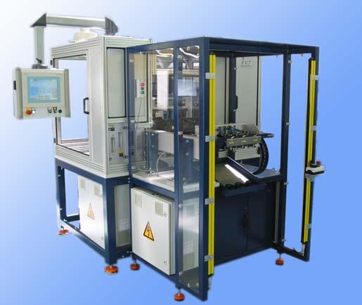 Die Maschinen HGS-Maschine für die Herstellung von Lenkölbehältern - Schweißmaschine mit vier NC-gesteuerten Vorschubeinheiten - Bearbeitung von drei Kavitäten