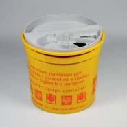 Entsorgungsbox - Für die sichere Lagerung und Vernichtung von kontaminationsgefährdeten Artikeln wie Spritzen, Kanülen, Tupfern etc.