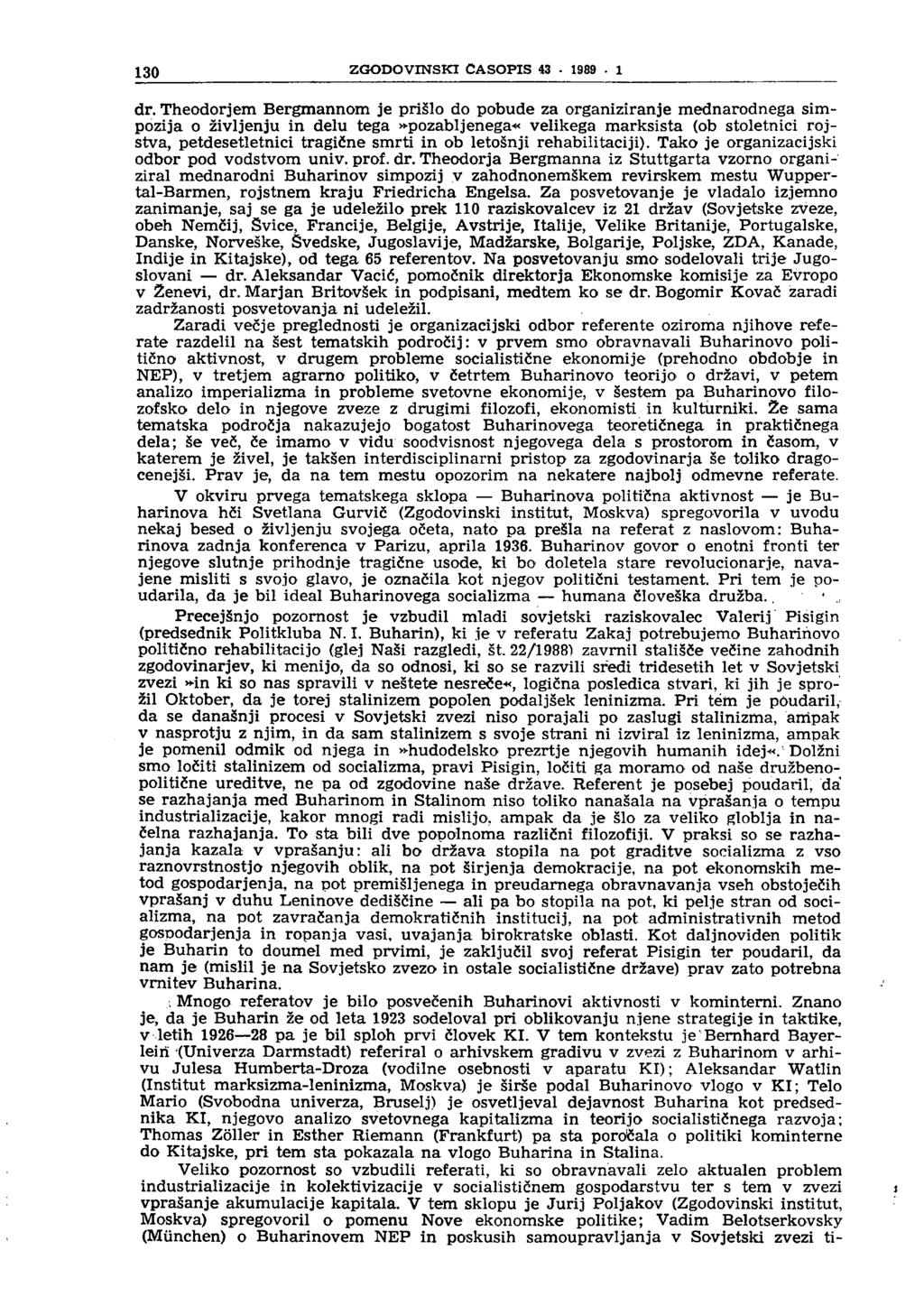 130 ZGODOVINSKI ČASOPIS 43-1989. 1 dr.