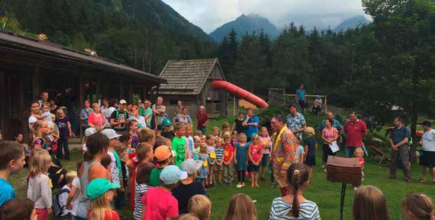 6 Kinderfest, Waldhäuslalm Jeden Dienstag findet von 15:00 bis 17:00 Uhr bei der Waldhäuslalm im Untertal ein Kinderfest
