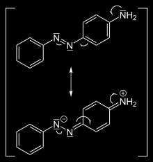 Es gibt sowohl Di-, Tri-, Tetra- als auch Polyazofarbstoffe. An beiden Seiten der Azogruppe sind aromatische Reste gebunden.