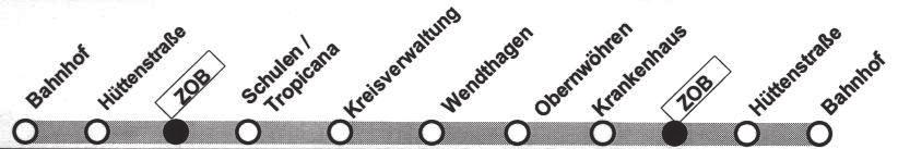 STADT BUS Ruhe - Reisen STADTHAGEN Tel. 05721/75034 Stadthagen: ZOB - Bahnhof Fahrplan gültig ab 2014 Montag bis Freitag Montag bis Freitag 76 24. + 31.