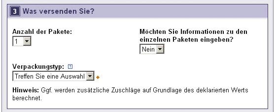 Sie können bei Bedarf eine andere Adresse für die Rücksendung eingeben, falls die Sendung nicht zustellbar sein sollte.