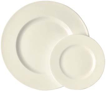 JADE FINE BONE CHINA Shape / Forma / Form 10640 Decor / Decoro / Dekor 800001 white / bianco / weiß Rim plate fl at Piatto piano con