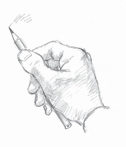 Halten Sie den Stift locker, damit Sie ihn leicht bewegen können, und probieren Sie die folgenden Techniken aus.
