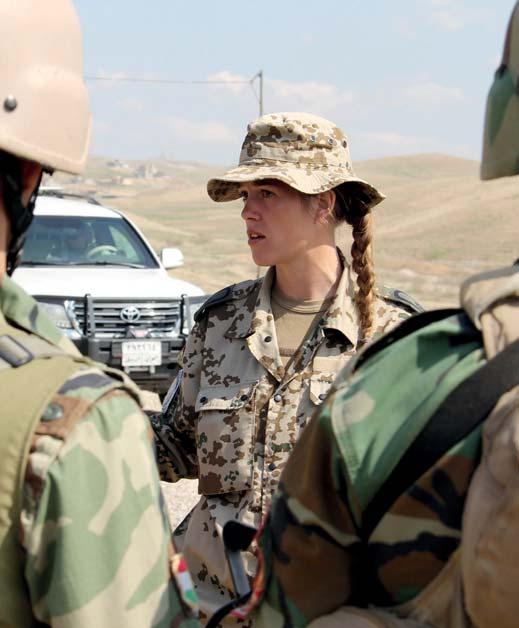 Viereinhalb Monate sind die Soldaten in Erbil im Einsatz, viereinhalb Monate in einem Camp, das 159 mal 129 Meter misst. Dazu kommt noch der Bereich der US-Army auf dem ehemaligen Flughafen von Erbil.
