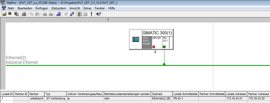 Mit diesen Einstellungen wird im Kommunikationspartner der TSAP 03.01 für die S/-Verbindung verwendet. Übernehmen Sie die Einstellung mit OK.