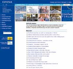 www.civitas.eu Site-ul web CIVITAS conţine informaţii privind noutăţile şi evenimentele asociate cu CIVITAS.