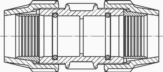 Beispiel für Schraub und Klemmverbindung Steckmuffenverbindungen Eine elastomergedichtete, nicht längskraftschlüssige Verbindung, die in Form von angeformten Muffen sowie