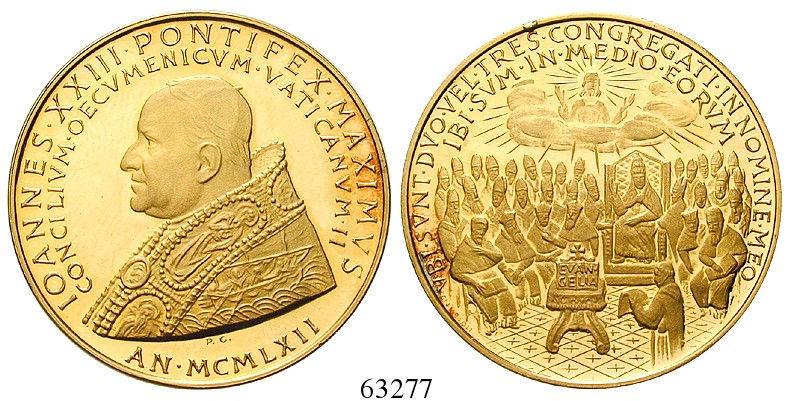 Gold. 17,07 g fein. PP 850,- 69603 Goldmedaille 1962.