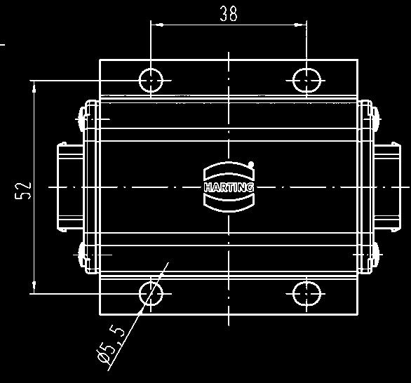 Übertragungsstrecke z.b. von flexiblen (Typ B) auf schleppkettenfähige Kabel (Typ C) Bezeichnung Bestell-Nummer Maßzeichnung Maße in mm L Power 4/0