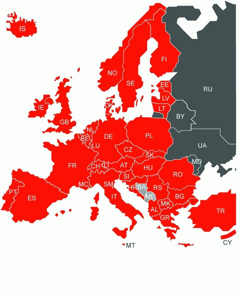 Mitgliedsstaaten des EPÜ Anmeldung zentral für alle Mitgliedsstaaten