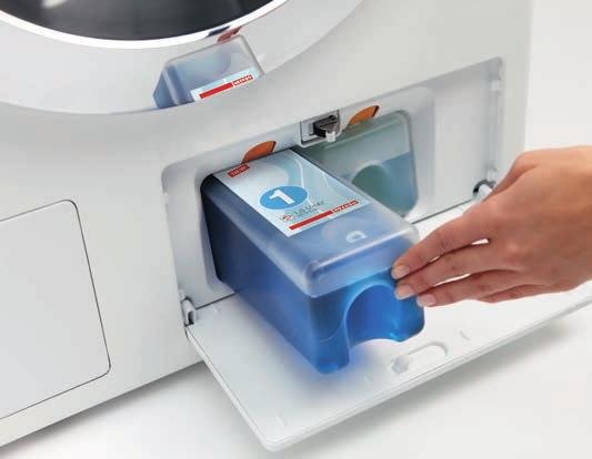 UltraPhase 1 und UltraPhase 2 Für Waschmaschinen mit TwinDos Kartusche UltraPhase 1 und 2 1,5 l 2-Komponentenwaschmittel für Buntes und Weisses Für leuchtende Farben und strahlend weisse