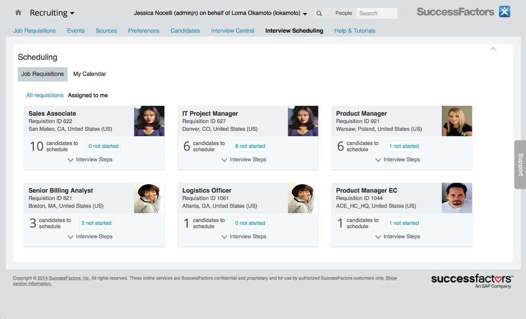 SAP SuccessFactors Recruiting Road map themes planned and future Mobile: We call this topic mobile but it s really about giving the candidate a great branded experience on ANY device/browser.