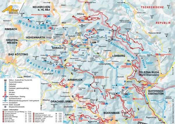 003 Tourist Lam Winterkartenblock.pdf klicken. Alpin-Ski-Gebiete Skigebiet Eck-Riedlstein (Entfernung 5 km) www.skieck.de 2 Schlepplifte: Länge 1.