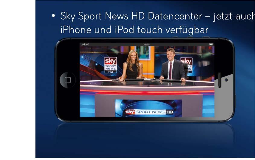 Bundesliga sowie Sky Sport News HD über Sky