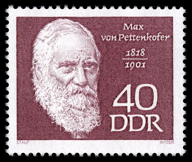 Begründer der wissenschaftlichen Hygiene Max Josef von Pettenkofer (*3.12.