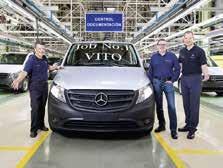 markt & trend Sparsam sicher: Mit dem neuen Vito bringt Mercedes- Benz Vans einen Transporter mit einem zulässigen Gesamtgewicht von 2,5 t bis 3,2 t auf die Straße.