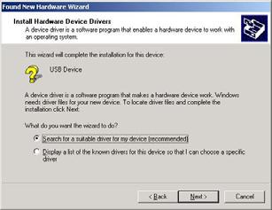 Folgen Sie dann den Anweisungen des Windows Hardware Assistenten ( Neue