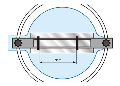 Versuchsvorbereitung: Schalten Sie das Röhrennetzgerät ein und stellen Sie die Beschleunigungsspannung U=300V ein. Die Glühelektronen-Emission beginnt nach einer Heizdauer von wenigen Minuten.