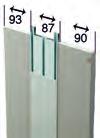 90 Rigips Bauplatten Gipsplatten Formteile Flächenvorhangelement RB, 3-Laufschienen für Maxi-Gleiter inkl.