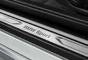Sport Line Einstiegsleisten mit Einleger in Aluminium und Schriftzug BMW Sport
