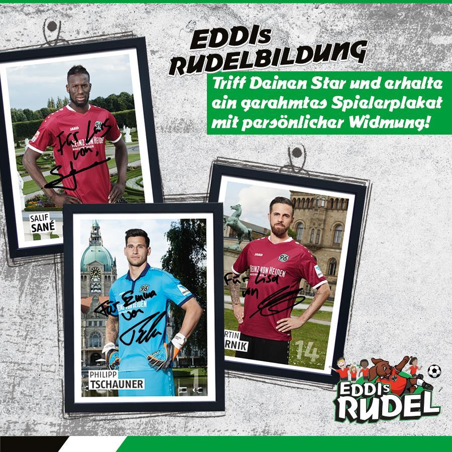 EDDIs Rudelbildung Werde jetzt Teil von EDDIs Rudel und sicher Dir ein ganz besonderes Autogramm Deines 96-Lieblingsspielers!