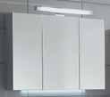 Steckboards plug-in shelves SB (B: 80/100/120 cm) in Schrankfarbe (Unterseite weiß) SB (w: 80/100/120 cm) in carcase colour (white undersurface) Spiegelschränke und Spiegelpaneele // Höhe x Tiefe