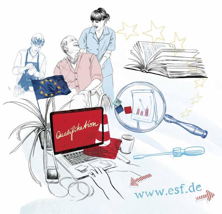 Der ESF ist Teil der Europäischen Kohäsionspolitik, um den wirtschaftlichen und sozialen Zusammenhalt in Europa zu unterstützen.
