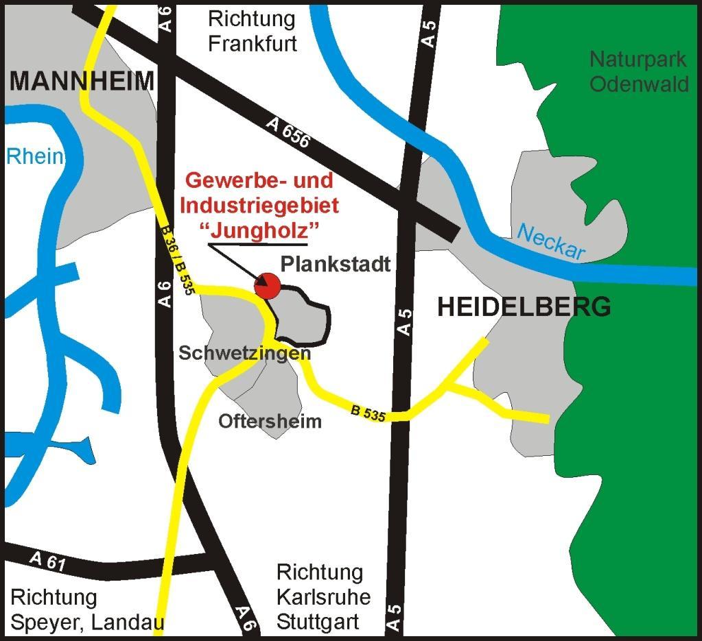 Im Herzen der Metropolregion Plankstadt- Ihre Gemeinde im Herzen der Metropolregion Rhein-Neckar in unmittelbarer Nähe zu den Oberzentren Mannheim, Heidelberg und Ludwigshafen.