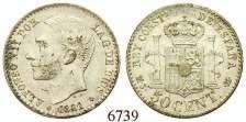 vz 40,- 6742 Ni-5 Cent 1876.  vz+ 115,- 6743 Ni-5 Cent 1888.