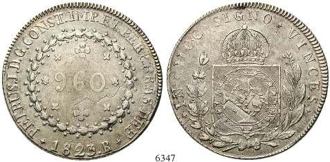 überprägt auf Mexiko,Ferdinand VII., 8 Reales 1818 Zacatecas AG. Profil gut sichtbar. KM 368.