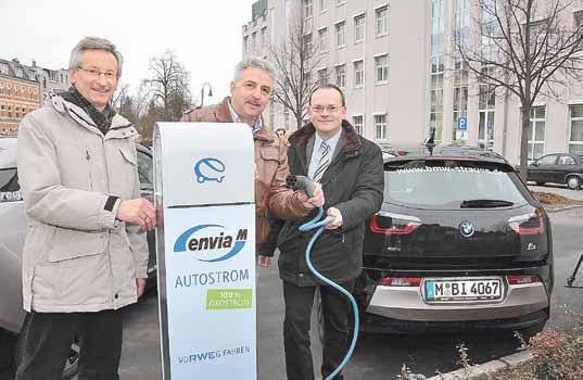 Das System ist ein Pilotprojekt vom Energiedienstleister enviam. Der Trend zum Elektrofahrzeug hat begonnen. Auch im Vogtlandkreis rollen bereits die ersten PKWs mit elektrischem Antrieb.