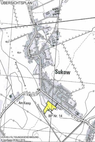 Nr. 02 24. Februar 2017 Zusätzliche Bekanntmachung der Genehmigung des Bebauungsplanes Nr. 14 Lewitzblick II der Gemeinde Sukow 13 Crivitzer Amtsbote gemäß 10 Abs.