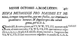 Leibniz: Rechnen mit unendlich kleinen Größen In seiner Infinitesimalrechnung führte G.W. Leibniz (1646 1716) Rechenregeln für unendlich kleine Größen (z.b. Infinitesimalien dx, dy, Differentialquotient dx/dy) ein.