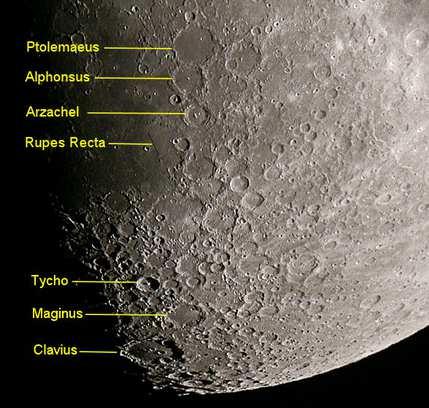 Mond erstes Viertel (Sternbild Krebs (Cnc)) 04.05.