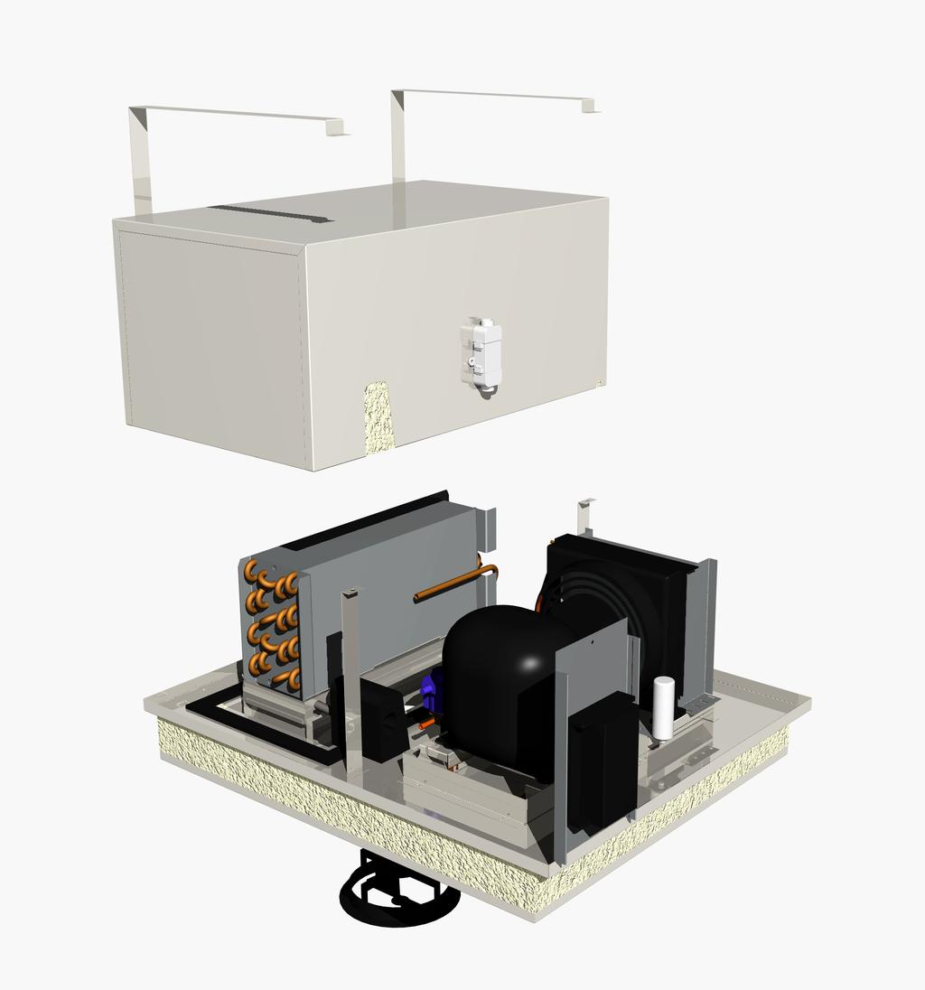 Kälteaggregat Inventus Umweltfreundliches Kältemittel R290 Energiespar-Lüfter