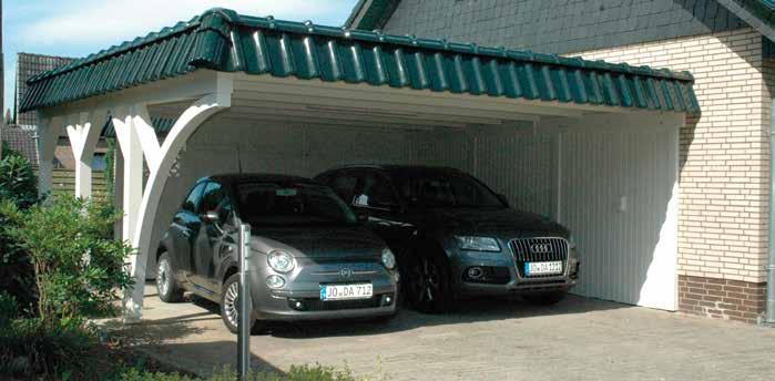 JODA CARPORTS NACH MASS Carports sind so verschieden wie die Wünsche der Menschen, die darin parken wollen.