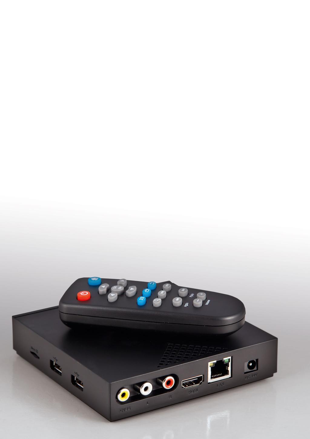 TEST REPORT Web TV Multimedia-Box mit Android Kombination von Web TV und Media-Box Die OTT Android TV Box IV3118 von Panodic ist eine besonders gelungene Kombination von Multimedia- und Web TV Box.