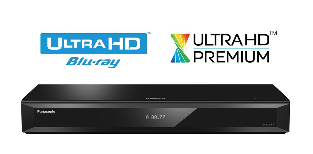 aus dem Hause Panasonic. Der UB704 unterstützt ebenso wie sein großer Bruder 4K Ultra HD Blu-ray Wiedergabe mit Technologien wie HDR (High Dynamic Range) und dem erweiterten Farbspektrum BT.2020.
