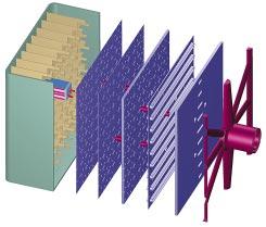 (37) gekühlte Feststoff-Blanket (Helium-cooled Pebble Bed (HCPB) Blanket). Der Divertor, der in den Experimentalreaktor ITER eingebaut werden soll, wird mit Wasser gekühlt.