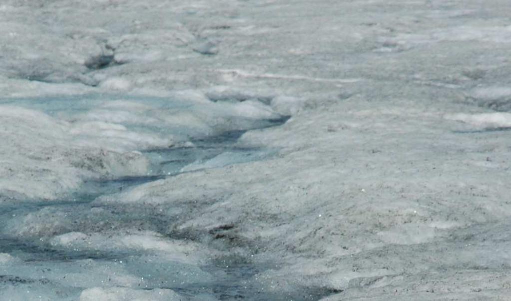 3: Gletscherabfluss im Sommer 2003.