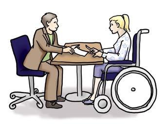 Kapitel 3 Arbeiten mit Behinderung Viele Menschen mit Behinderungen wollen gerne eine Arbeit haben. Damit sie ein Teil von der Gesellschaft sind.