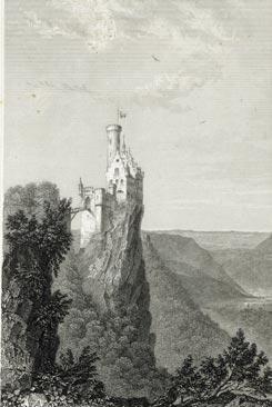 Der in Heft 1/2009 veröffentlichte Stahlstich von William und Edward Finden»Schloss Lichtenstein«nach einer Zeichnung von Louis Mayer ist vom selben Blickpunkt