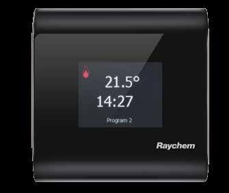 TOUCHSCREE-THERMOSTAT BESCHREIBUG Programmierbarer WA-Touchscreen-Thermostat für elektrische Fußbodenheizungen, der Bedienerfreundlichkeit und Ästhetik vereint und die per App gesteuerte