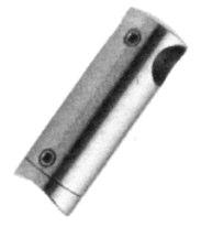 1113 Endkappe V2A 2 mm für Bohrung 20 mm Ø 33 mm / gerändelt für Loch 30 mm