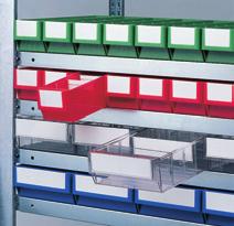- Promat-Lagerboxen Universell einsetzbare Lagerboxen aus hoch - wertigem Polypropylen, lieferbar in 3 Farben, blau, grün und rot Transparente Ausführung aus Polystyrol Weitgehend beständig gegen die