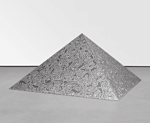 47 Anzeige/ Advert Zeitgenössische Kunst Auktion am 1. Juni 2017 in Köln Keith Haring. Pyramid sculpture.