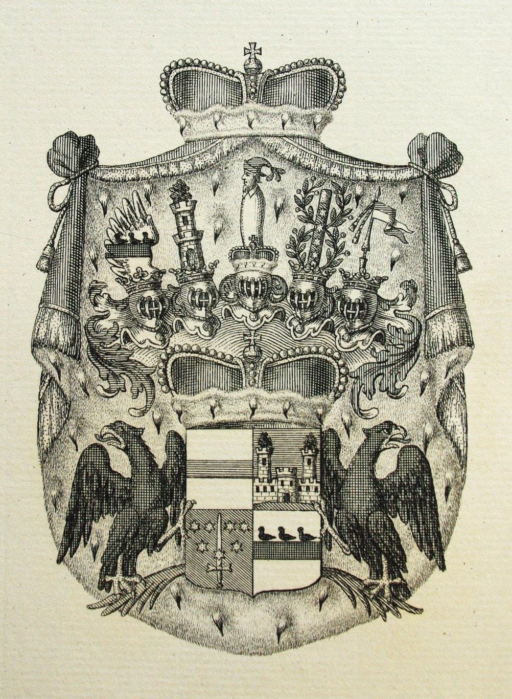 Das Leuchtenberg-Wappen nach dem Diplom von 1817 Im 1.